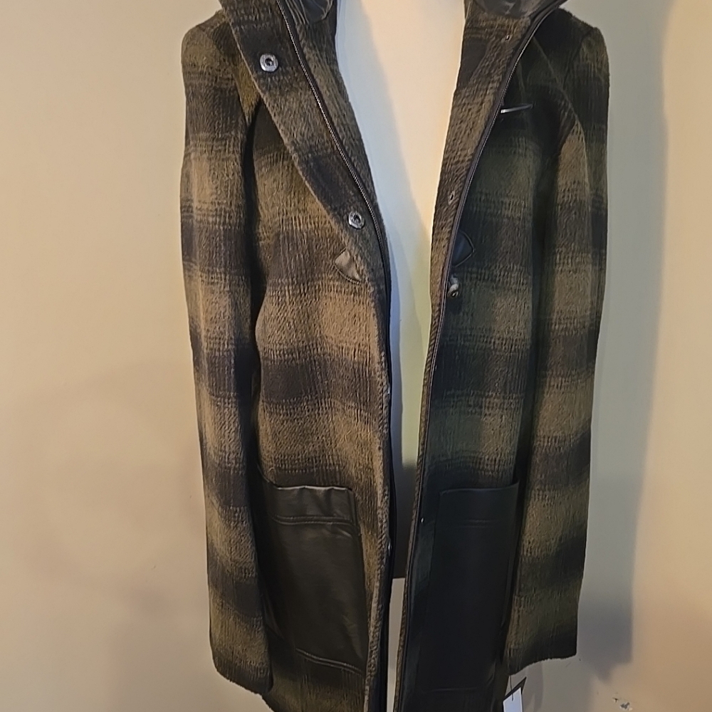 Weatherproof Womens Green/ Black Plaid Coat